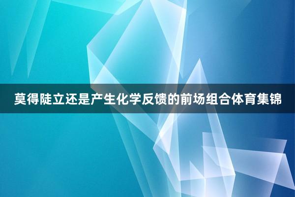 莫得陡立还是产生化学反馈的前场组合体育集锦