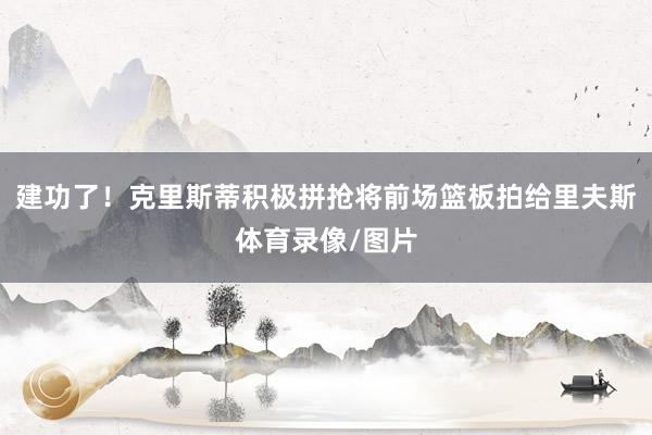 建功了！克里斯蒂积极拼抢将前场篮板拍给里夫斯体育录像/图片