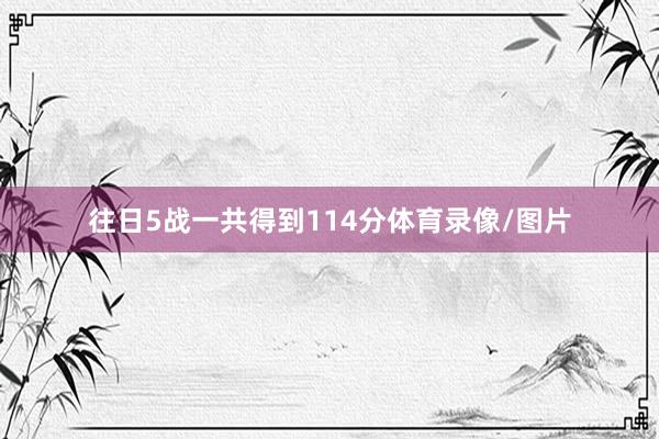 往日5战一共得到114分体育录像/图片