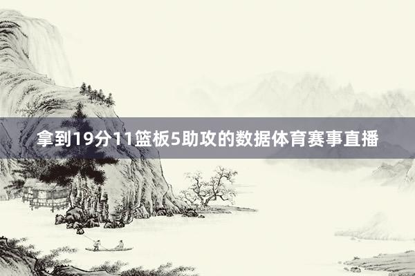 拿到19分11篮板5助攻的数据体育赛事直播