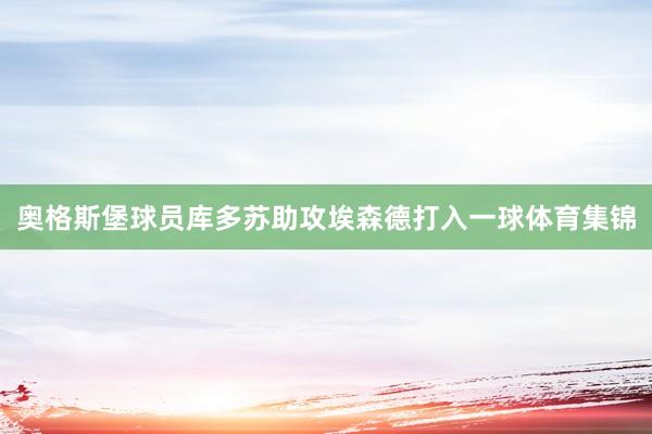 奥格斯堡球员库多苏助攻埃森德打入一球体育集锦