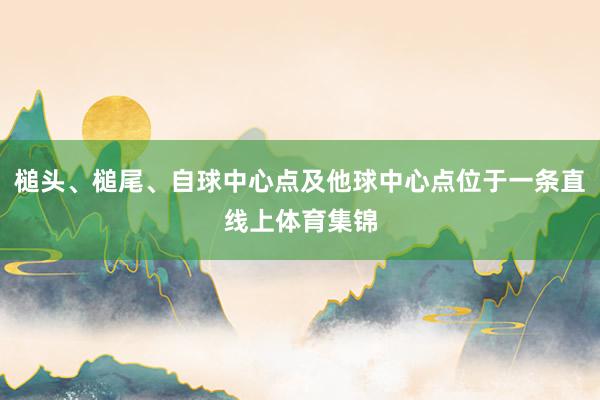 槌头、槌尾、自球中心点及他球中心点位于一条直线上体育集锦