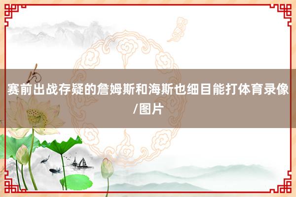 赛前出战存疑的詹姆斯和海斯也细目能打体育录像/图片