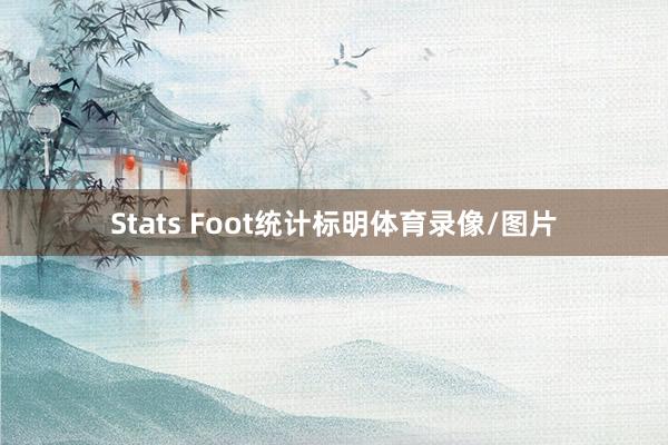 Stats Foot统计标明体育录像/图片